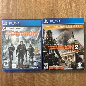 PS4 Tom Clancy's Bundle of The Division 1 & 2 
2 is Gold Edition Steelbook